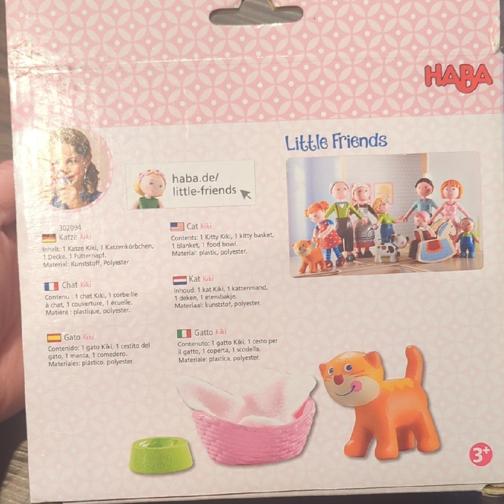 Little Friends Cat Kiki Action Figure - Orange and Pink - Picture 2 of 2